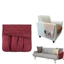 Lænestol Sofa Opbevaringslommer Beige