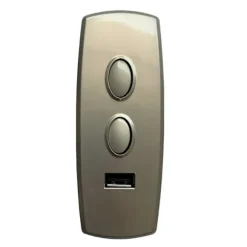 Lænestolscontroller 2 Knapper 5 Ben m/USB Reservedele DIY Manuel Kontakt Fjernbetjening