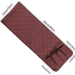 5-lommers Sofa Opbevaring Armlænsorganisator Hængende Sengelomme Wine Red