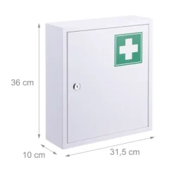 Låsbart medicinskab – 3 rum, vægmontering