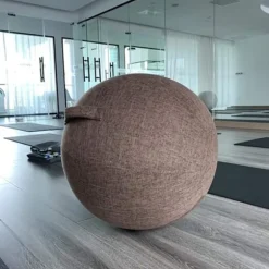 Luksuriøst balanceboldbetræk, åndbart træningsboldbetræk, støvbeskyttelse med god skridsikker effekt, linnedmateriale til yoga, pilates, kontor