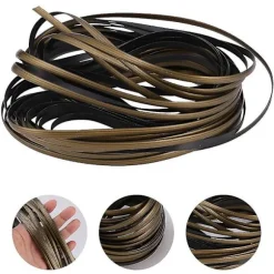 32m Patio Møbler Reparation Høj Styrke Plast Rattan Flet Kit Flad Bærbar Ny Gold