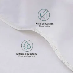 Madrasbeskytter 200x200 Cm Molton 100% Bomuld. Åndbar. Behagelig