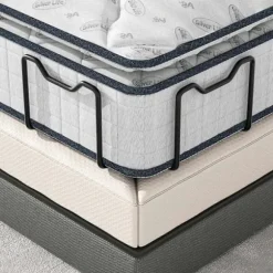 Madrasfastholder Bar 4in Sæt med Sikkert L-formet Anti-Slip Greb til de Fleste Sengerammer Sort