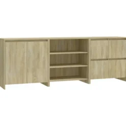 Maison Exclusive - 3 stk. Buffet Sonoma Eg Ingeniørtræ