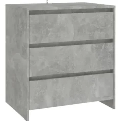 Maison Exclusive - 3 stk. buffet i grå beton og ingeniørtræ