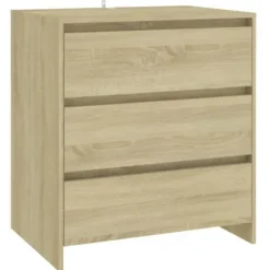 Maison Exclusive - 3 stk. Buffet Sonoma Eg Ingeniørtræ