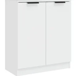Maison Exclusive - 3 stk. Buffet Hvid Ingeniørtræ