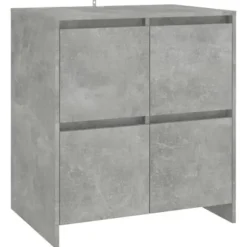 Maison Exclusive - 3 stk. buffet i grå beton og ingeniørtræ