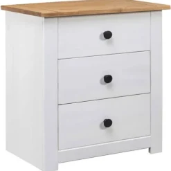 Maison Exclusive - Aftenbord Hvid 46x40x57 cm Fyr Gamme Panama