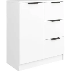 Maison Exclusive - Buffeter 2 stk hvid 60x30x70 cm Ingeniørtræ