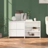 Maison Exclusive - Buffeter 2 stk Hvid Ingeniørtræ