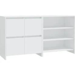 Maison Exclusive - Buffeter 2 stk Hvid Ingeniørtræ