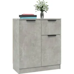 Maison Exclusive - Buffeter 2 stk Grå beton 60x30x70 cm Ingeniørtræ