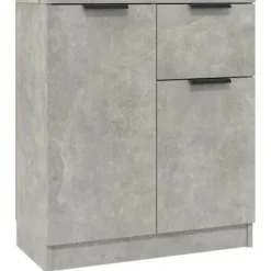 Maison Exclusive - Buffeter 2 stk Grå beton 60x30x70 cm Ingeniørtræ