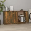 Maison Exclusive - Buffeter 2 stk Røget eg 60x30x70 cm Ingeniørtræ