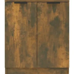 Maison Exclusive - Buffeter 2 stk Røget eg 60x30x70 cm Ingeniørtræ