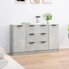 Maison Exclusive - Buffeter 2 stk Grå beton 60x30x70 cm Ingeniørtræ