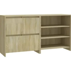 Maison Exclusive - Buffeter 2 stk Sonoma eg Ingeniørtræ