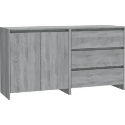 Maison Exclusive - Buffeter 2 stk Sonoma grå Ingeniørtræ