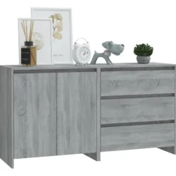 Maison Exclusive - Buffeter 2 stk Sonoma grå Ingeniørtræ