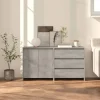 Maison Exclusive - Buffeter 2 stk Grå beton Ingeniørtræ