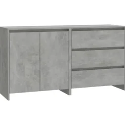 Maison Exclusive - Buffeter 2 stk Grå beton Ingeniørtræ