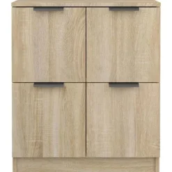 Maison Exclusive - Buffeter 2 stk Sonoma eg 60x30x70 cm Ingeniørtræ