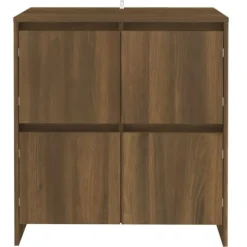 Maison Exclusive - Buffeter 2 stk. Mørkegulv 70x41x75 cm Ingeniørtræ