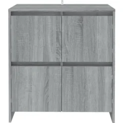Maison Exclusive - Buffeter 2 stk Sonoma grå 70x41x75 cm Ingeniørtræ