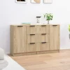 Maison Exclusive - Buffeter 2 stk Sonoma eg 60x30x70 cm Ingeniørtræ
