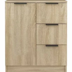 Maison Exclusive - Buffeter 2 stk Sonoma eg 60x30x70 cm Ingeniørtræ