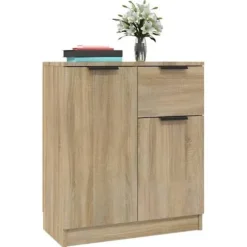 Maison Exclusive - Buffeter 2 stk Sonoma eg 60x30x70 cm Ingeniørtræ