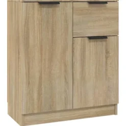 Maison Exclusive - Buffeter 2 stk Sonoma eg 60x30x70 cm Ingeniørtræ