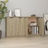 Maison Exclusive - Buffeter 2 stk Sonoma eg 60x30x70 cm Ingeniørtræ