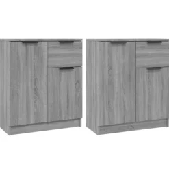 Maison Exclusive - Buffeter 2 stk Sonoma grå 60x30x70 cm Ingeniørtræ