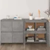 Maison Exclusive - Buffeter 2 stk Grå beton 70x41x75 cm Ingeniørtræ