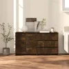 Maison Exclusive - Buffeter 2 stk Røget eg Ingeniørtræ