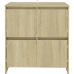 Maison Exclusive - Buffeter 2 stk Eg Sonoma 70x41x75 cm Ingeniørtræ