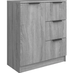 Maison Exclusive - Buffeter 2 stk Sonoma grå 60x30x70 cm Ingeniørtræ