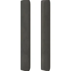 Maison Exclusive - Hovedgærde med ører Mørkegrå 163x16x118/128 cm Velour Mörkgrå