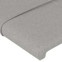 Maison Exclusive - Hovedgærde med ører Lys grå 103x23x118/128 cm Stof ljusgrått