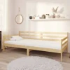Maison Exclusive - Hvile seng med madras 90x200 cm i massiv fyrretræ