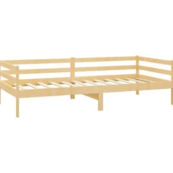 Maison Exclusive - Hvile seng med madras 90x200 cm i massiv fyrretræ
