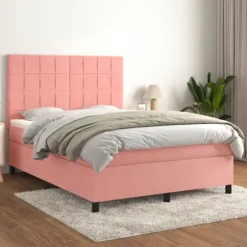 Maison Exclusive - Lamelseng med Rose madras 140x200 cm Velour