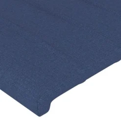 Maison Exclusive - LED Hovedgærde Blå 80x5x118/128 cm Stof Blå