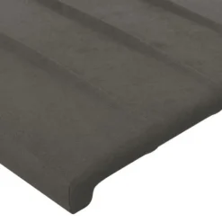 Maison Exclusive - LED Hovedgærde Mørkegrå 147x16x78/88 cm Velour mörkgrå