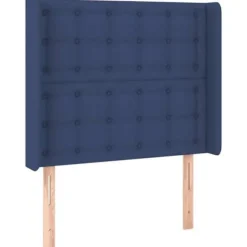 Maison Exclusive - LED Hovedgærde Blå 83x16x118/128 cm Stof blå