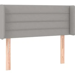 Maison Exclusive - LED Hovedgærde Lys Grå 83x16x78/88 cm Stof ljusgrått