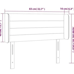 Maison Exclusive - LED Hovedgærde Lys Grå 83x16x78/88 cm Stof ljusgrått